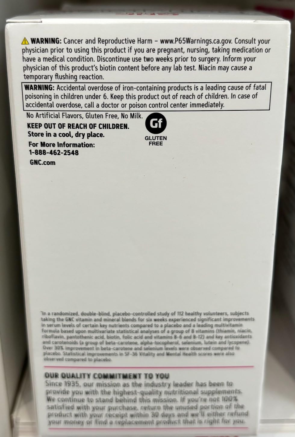 Apoyo general con multivitamínico GNC