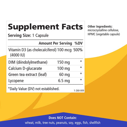 Apoyo hormonal Breast D con té verde y licopeno