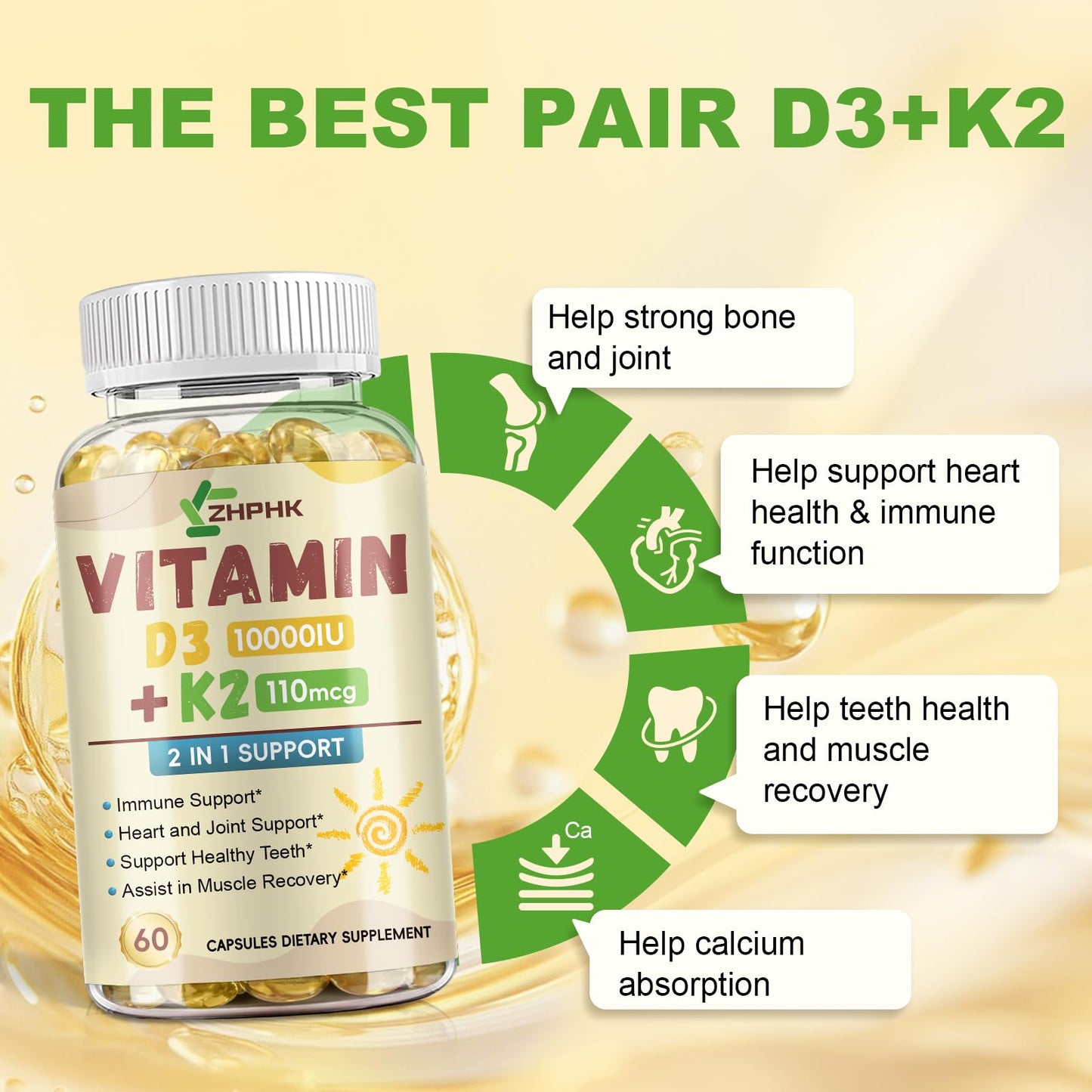 Apoyo inmune con Vitamina K2 D3