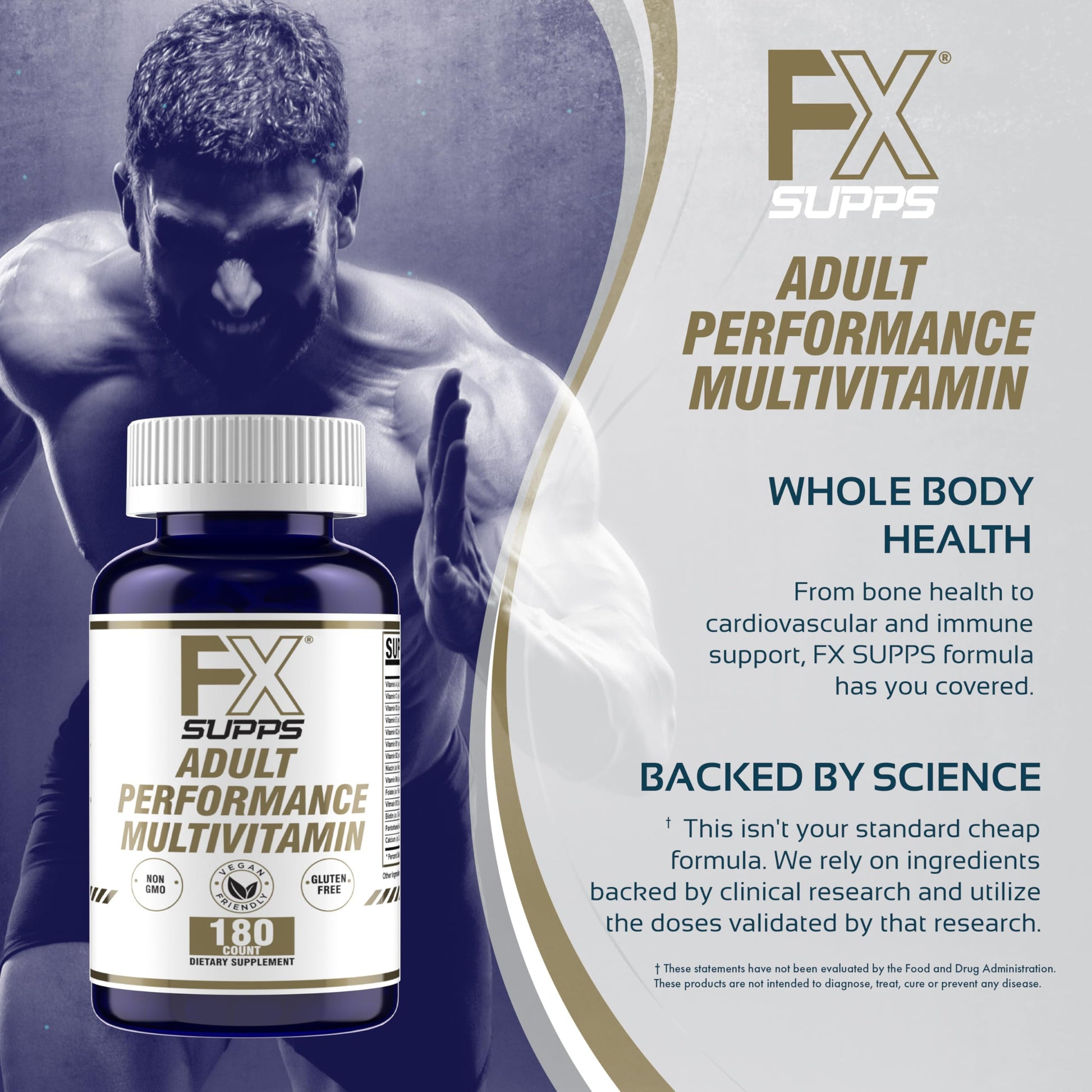 Apoyo integral del multivitamínico FXSUPPS para el cuerpo