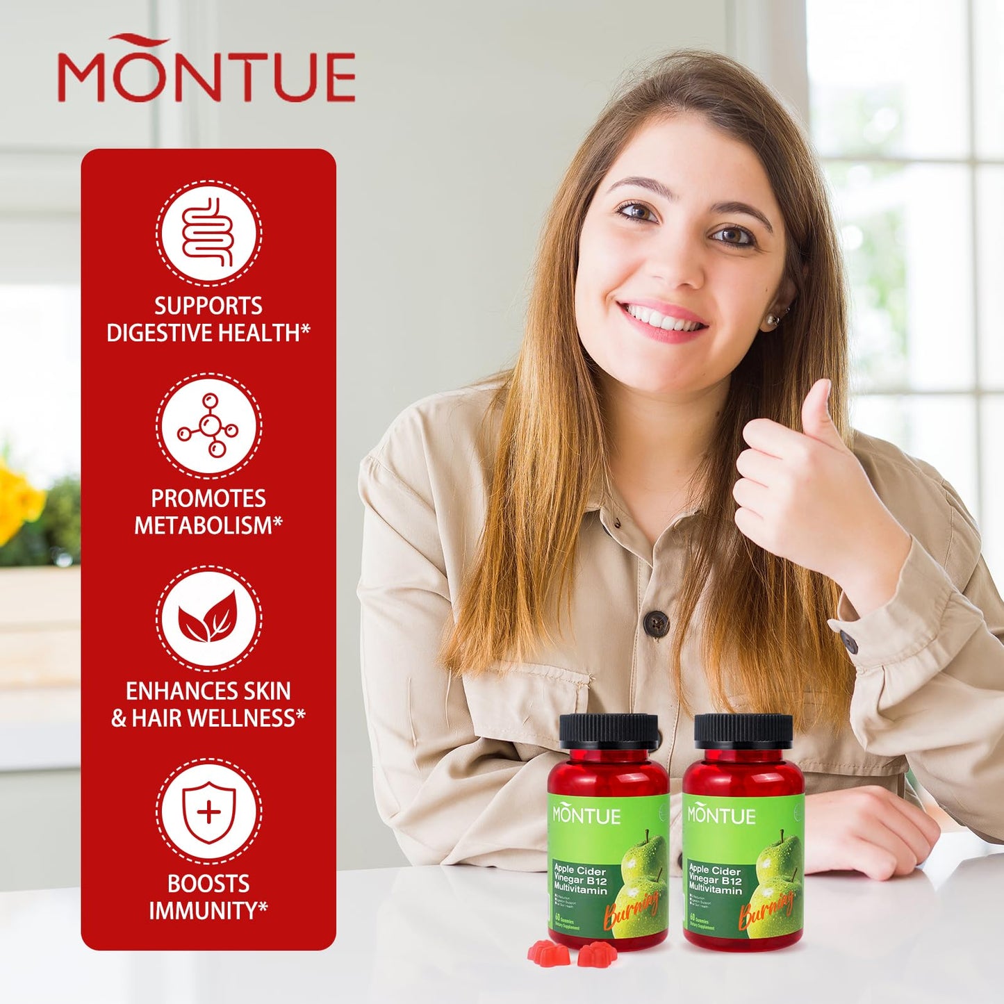 Apoyo a la salud digestiva y bienestar con Montue.
