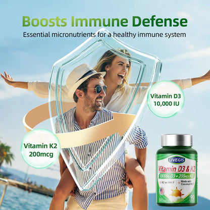 Apoyo sistema inmune y salud cardiovascular con vitamin d3 k2