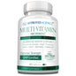 envase de multivitamínico Approved Science, 60 cápsulas, color blanco y verde