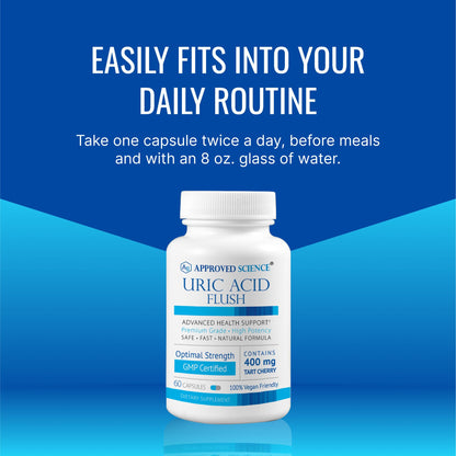 Approved Science uric acid flush imagen del producto con cápsulas