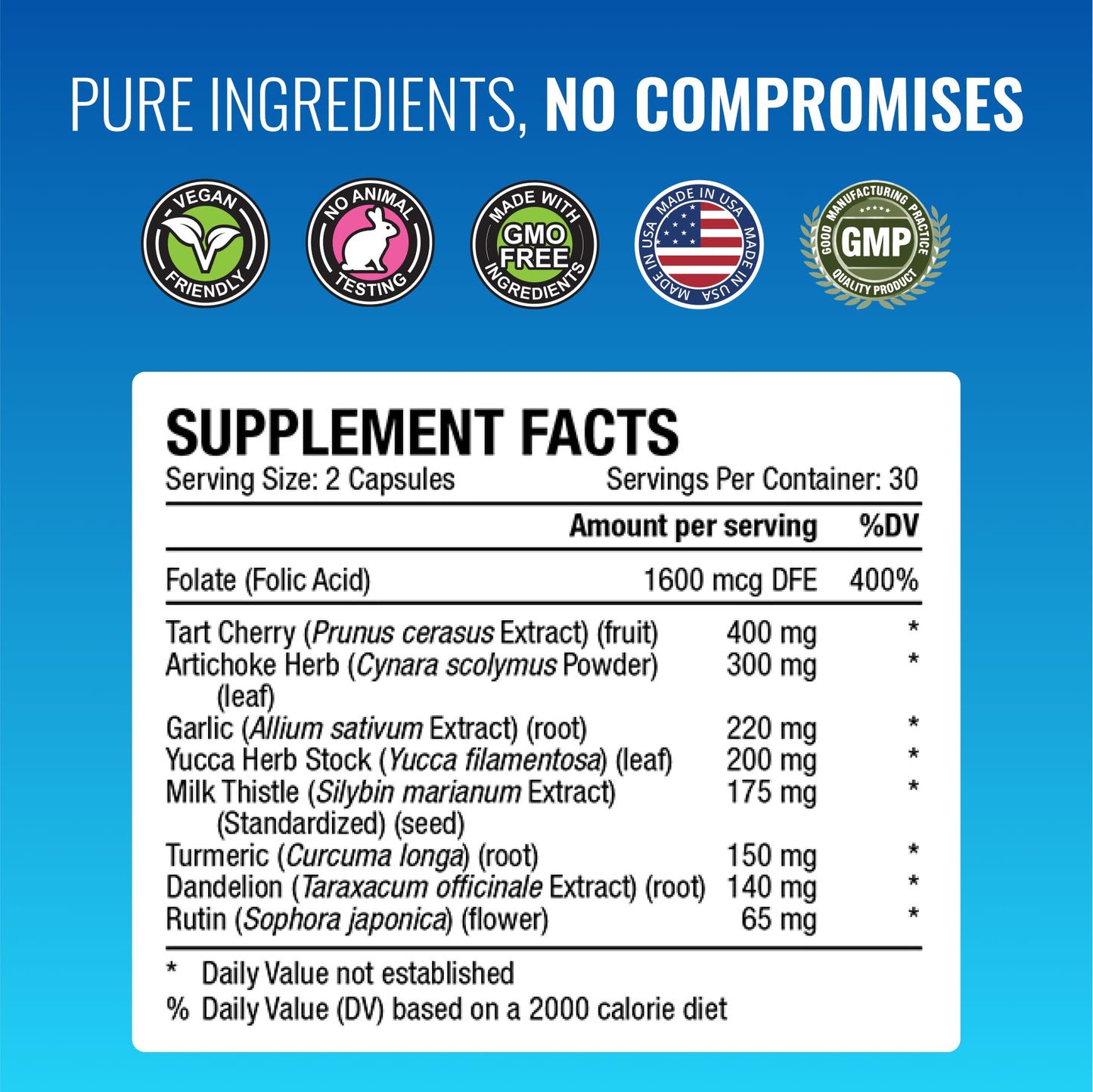 Approved Science uric acid flush paquete con etiquetas