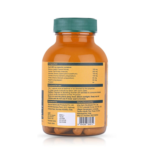 Arka Detox ingredientes en la etiqueta trasera