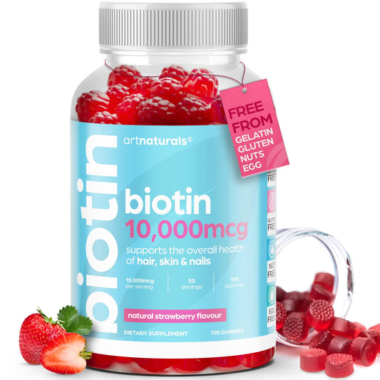 Gomitas de biotina Artnaturals para el crecimiento del cabello