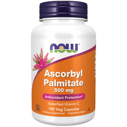 Ascorbyl Palmitate 500mg cápsulas vegetales Now Foods