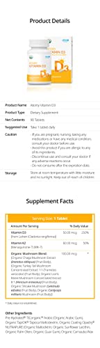 Atomy suplemento Vitamina D3 vegano y certificado USDA