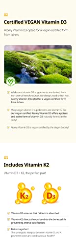 Atomy suplementos Vitamina D3 2000 UI sin alérgenos