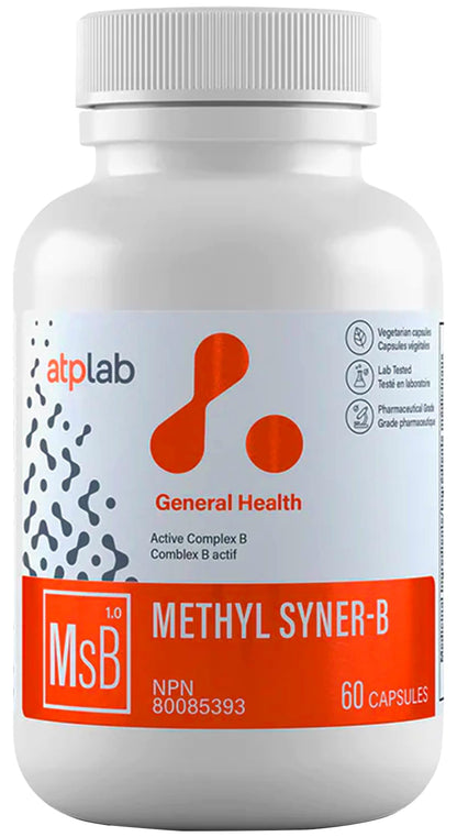 Frasco ATP LAB Methyl Syner-B 60 cápsulas