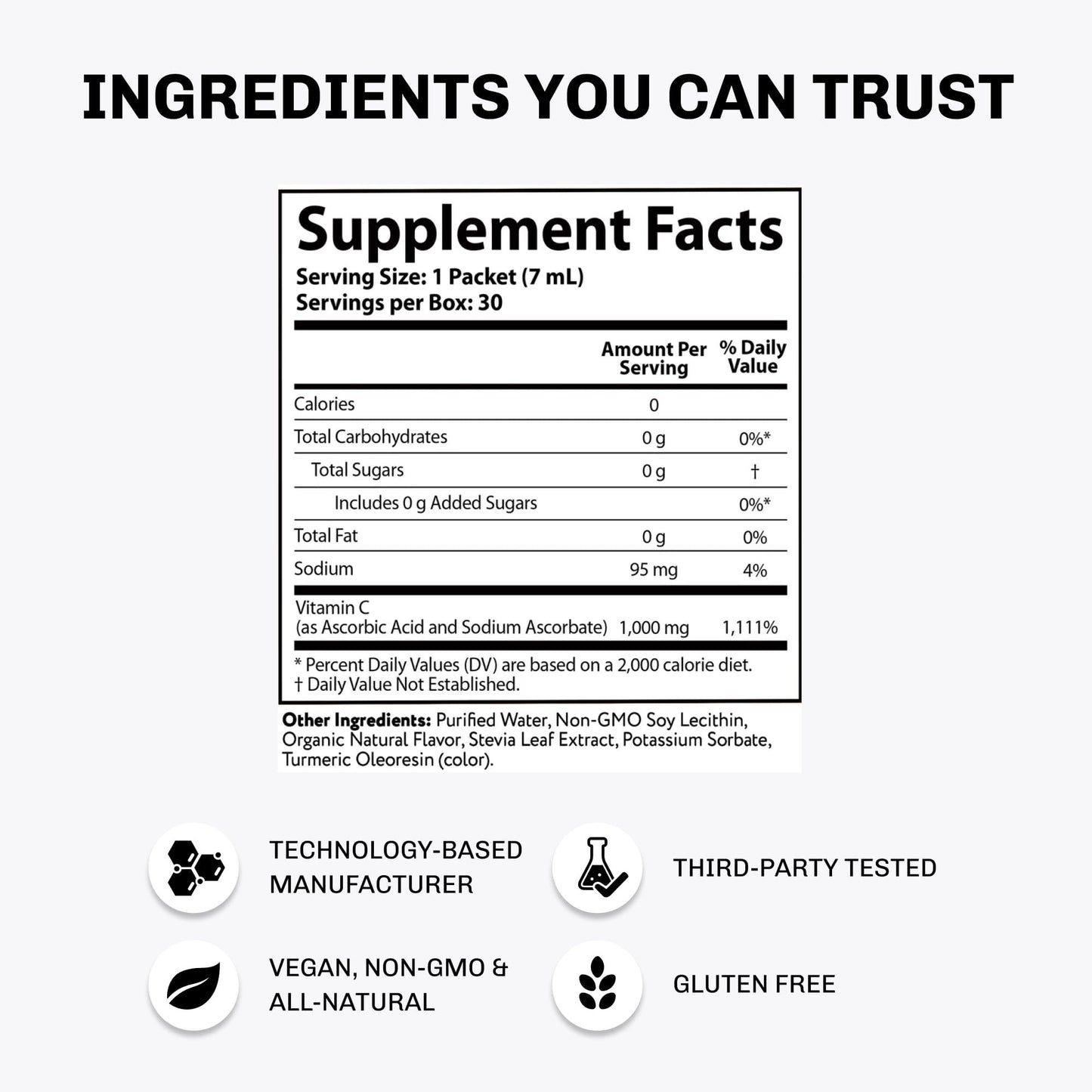 Aurora Nutrascience Vitamina C sobres empaque para llevar