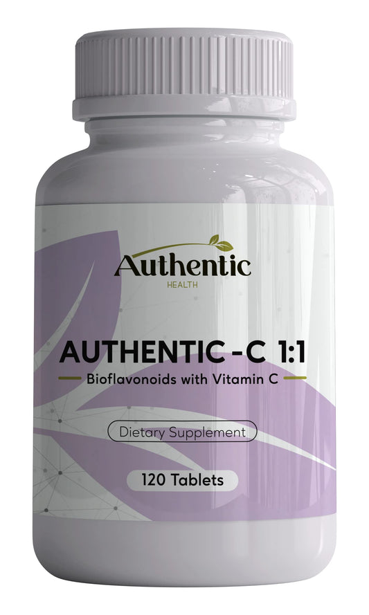 Authentic C vitamina c bioflavonoides 120 tabletas kosher