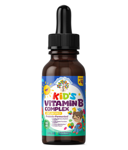 Autistic UpBeat gotas vitaminas b para niños sin sabor
