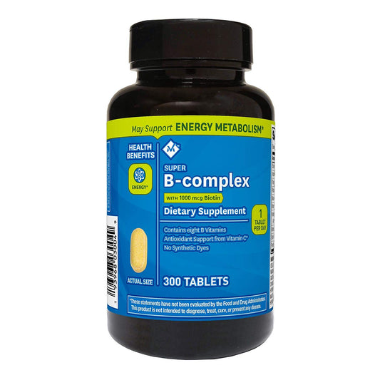 Ayestar Member's Mark Super B-Complex suplemento 300 cápsulas