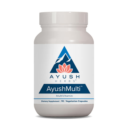 Ayush Herbs AyushMulti envase multivitaminas 90 cápsulas