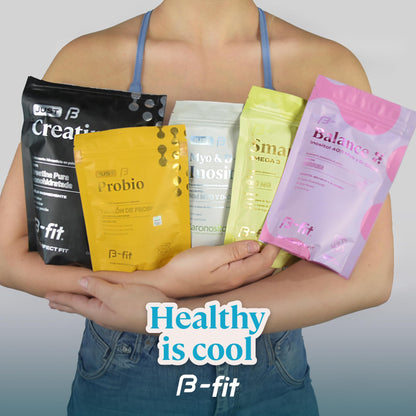 B-FIT B Just Inositol suplemento polvo texto instrucciones