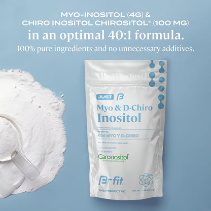 B-FIT B Just Inositol suplemento sin aditivos vista superior envase