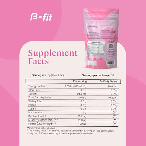 B-FIT suplementario Inositol Myo y D-Chiro sabor baya