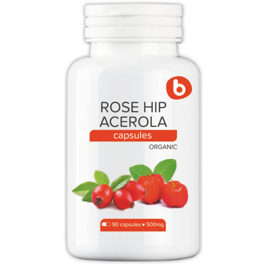 b Organic Vitamina C cápsulas 1000mg suplemento vegano