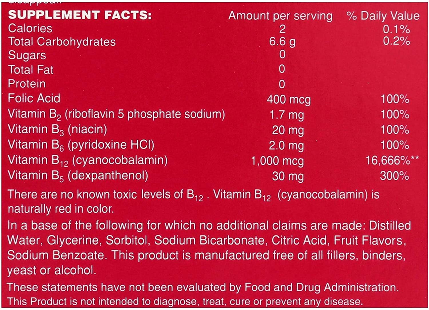 B-Total bebida vitamínica sabor frutos del bosque sin azúcar