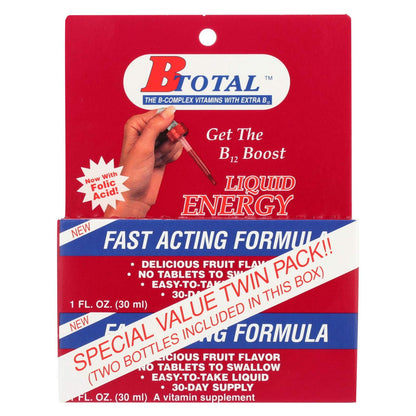 B-Total vitamina B12 líquida sublingual botella 2 oz sabor bayas