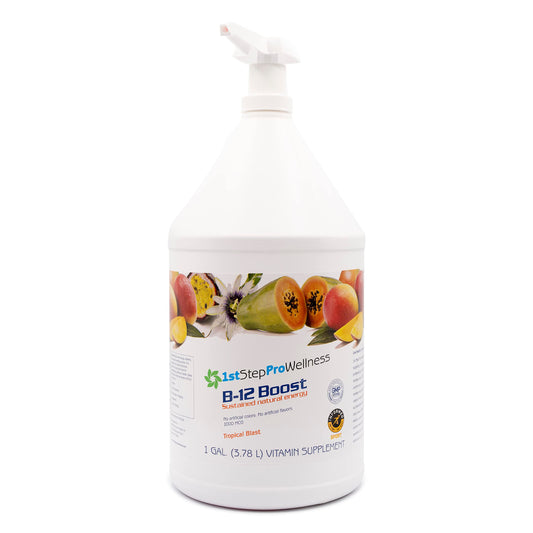 B12 Tropical Blast líquido suplemento energético sabor tropical