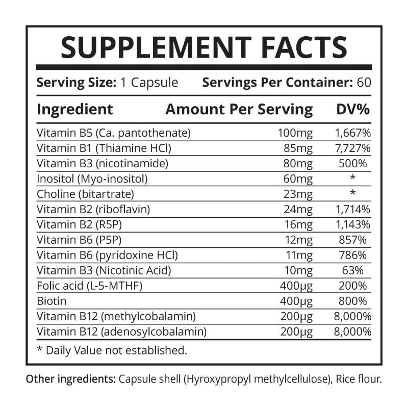 B4Life suplemento forma fácil para vitaminas B