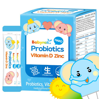 babyrak Hako Vitamina D + Zn Probióticos en sticks