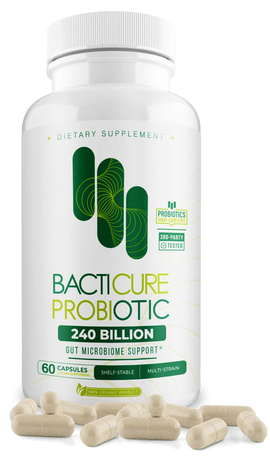 bacticure probiótico natural en cápsulas soporte digestivo