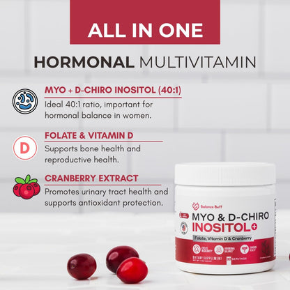 Balance Buff polvo inositol 40:1 con arándano y vitaminas