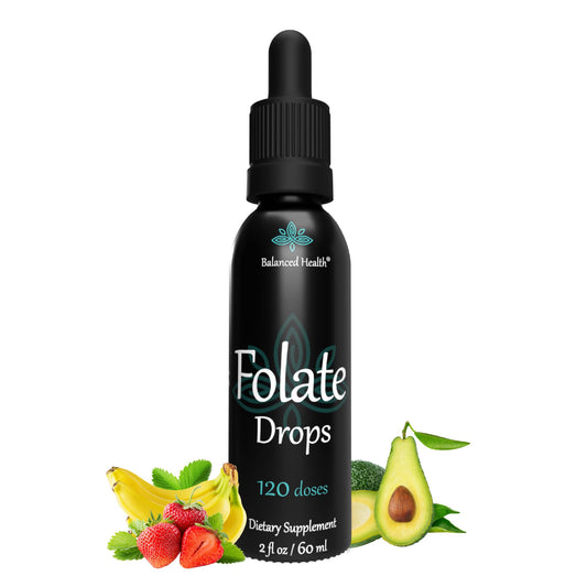 Balanced Health gotas de folato 120 porciones botella