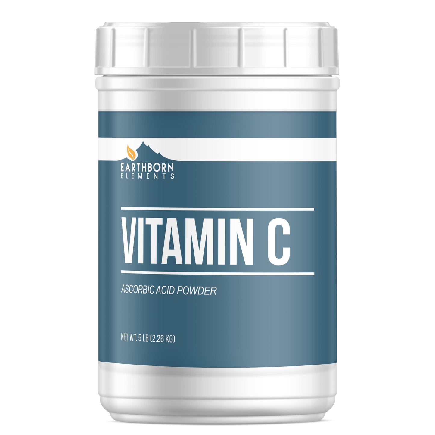 Balde resellable polvo vitamina C Earthborn Elements 5 lb