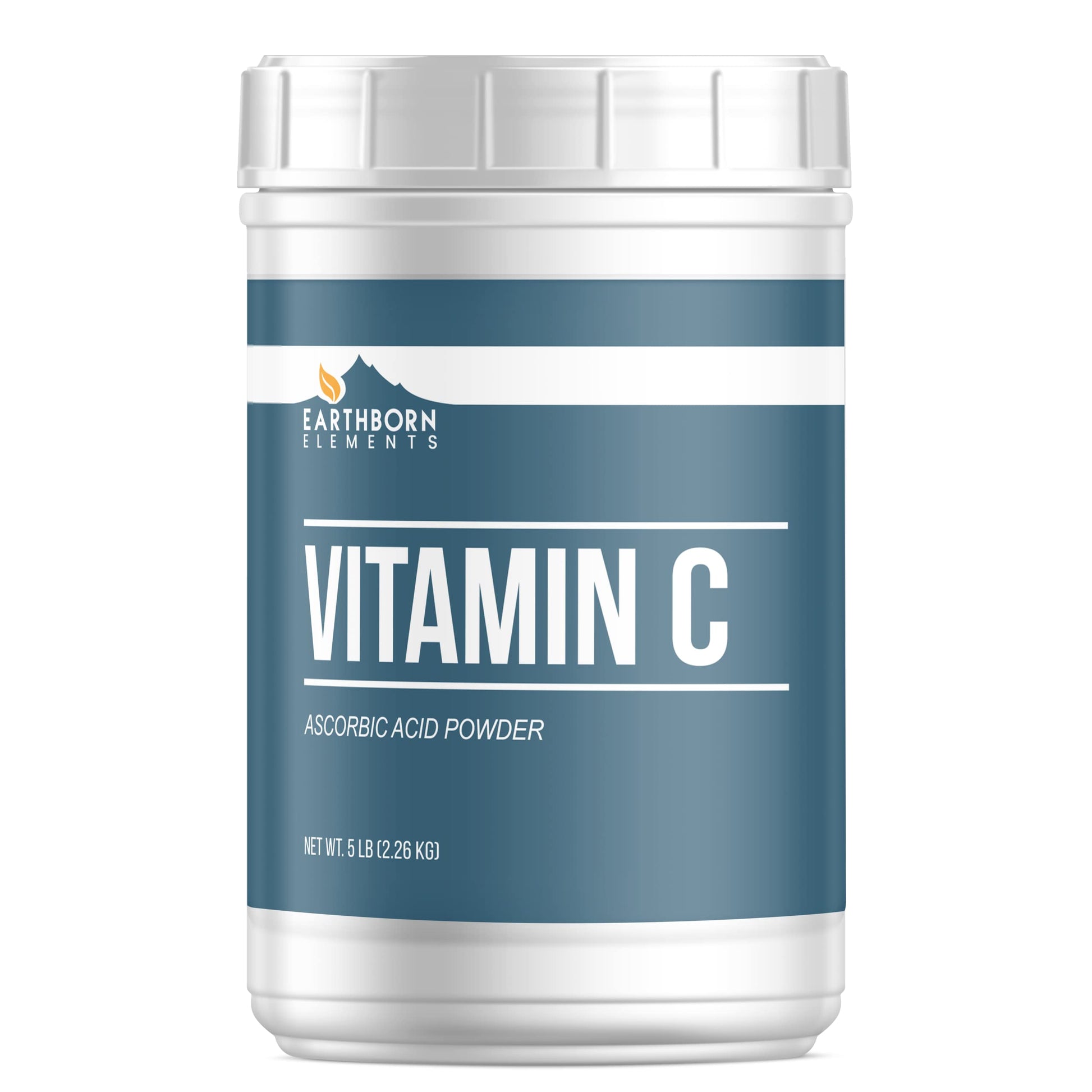 Balde resellable polvo vitamina C Earthborn Elements 5 lb