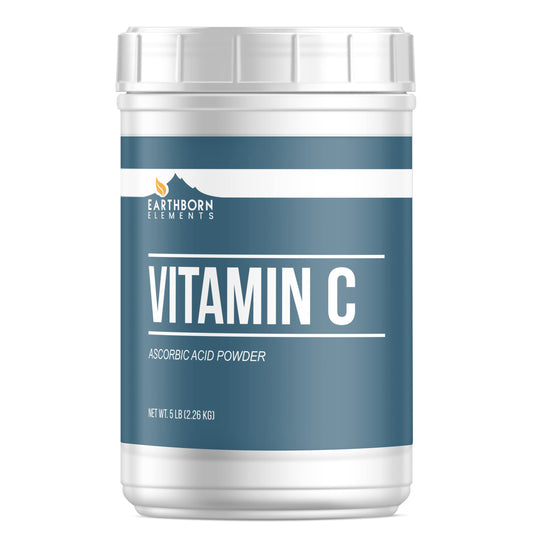 Balde resellable polvo vitamina C Earthborn Elements 5 lb