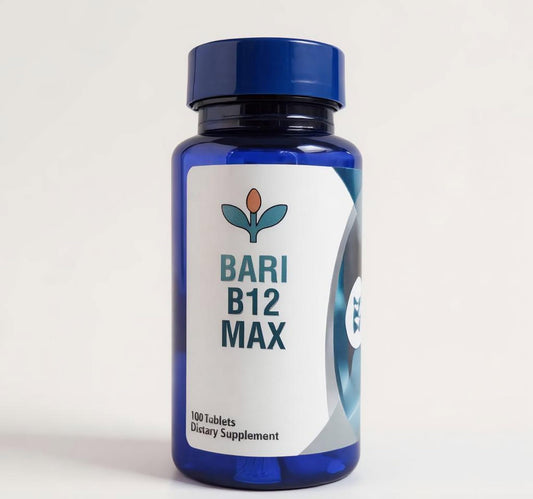 Bari B12 Max vitamina B12 masticable sabor cereza 100 tabletas