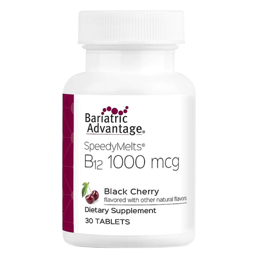 Bariatric advantage b12 speedy melts suplemento disolución rápida sabor cereza negra