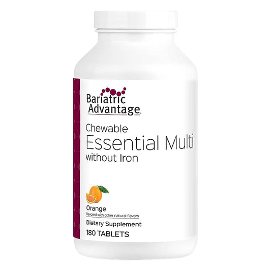Bariatric Advantage multivitaminas masticables 180 unidades botella blanca