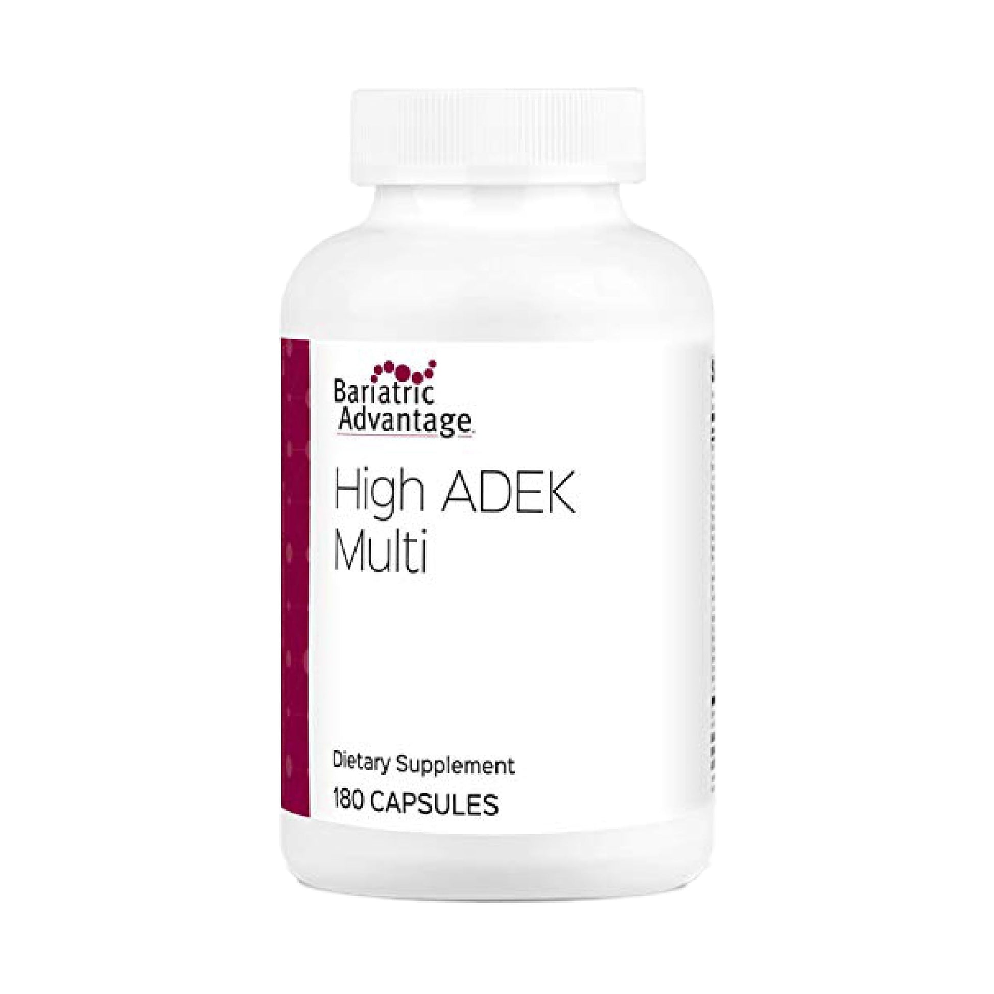 Bariatric Advantage multivitamínico High ADEK, botella de 180 cápsulas