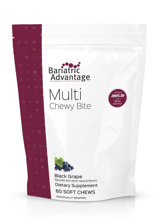 Bariatric Advantage multivitamínico masticable sabor uva negra