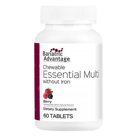 Bariatric Advantage complemento vitamínico sabor berry en botella blanca