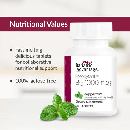 Bariatric Advantage suplemento b12 rapido con acido folico