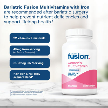 Bariatric Fusion multivitamínico con hierro para mujeres
