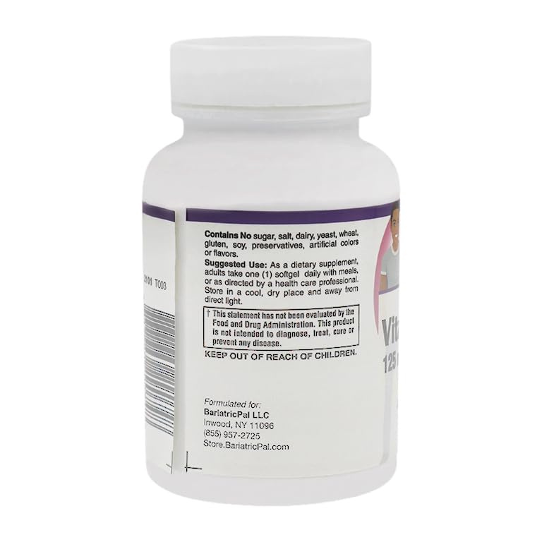 Cápsulas BariatricPal vitamina D-3 para soporte inmunológico y óseo