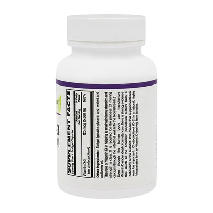 Etiqueta suplemento BariatricPal D-3 5000 UI caps suave
