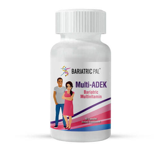 BariatricPal Multivitaminas AdeK para pacientes bariátricos en cápsulas.