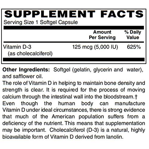 Cápsulas blandas vegetarianas BariatricPal vitamina D-3 100 unidades