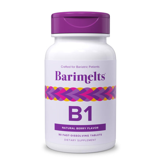 Botella Barimelts Vitamina B1 90 tabletas para mujeres bariátricas