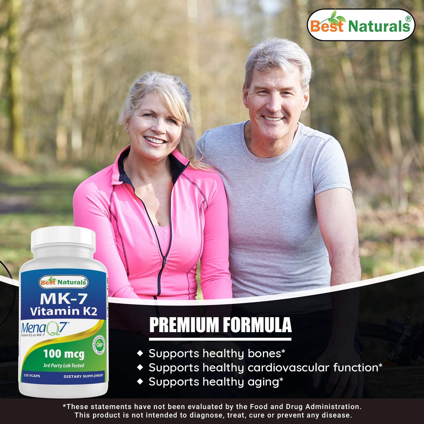 Base botella Best Naturals suplemento boro y vitamina K2 MK-7