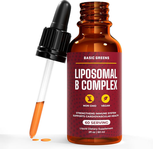 BASIC GREENS complejo liposomal vitaminas B botella frontal